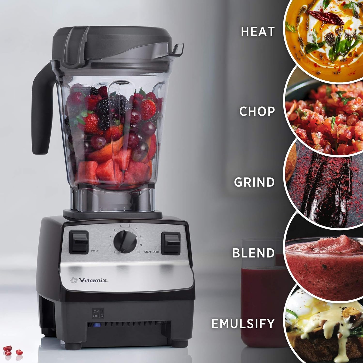 Vitamix 5300 Blender, Red (Renewed Premium)