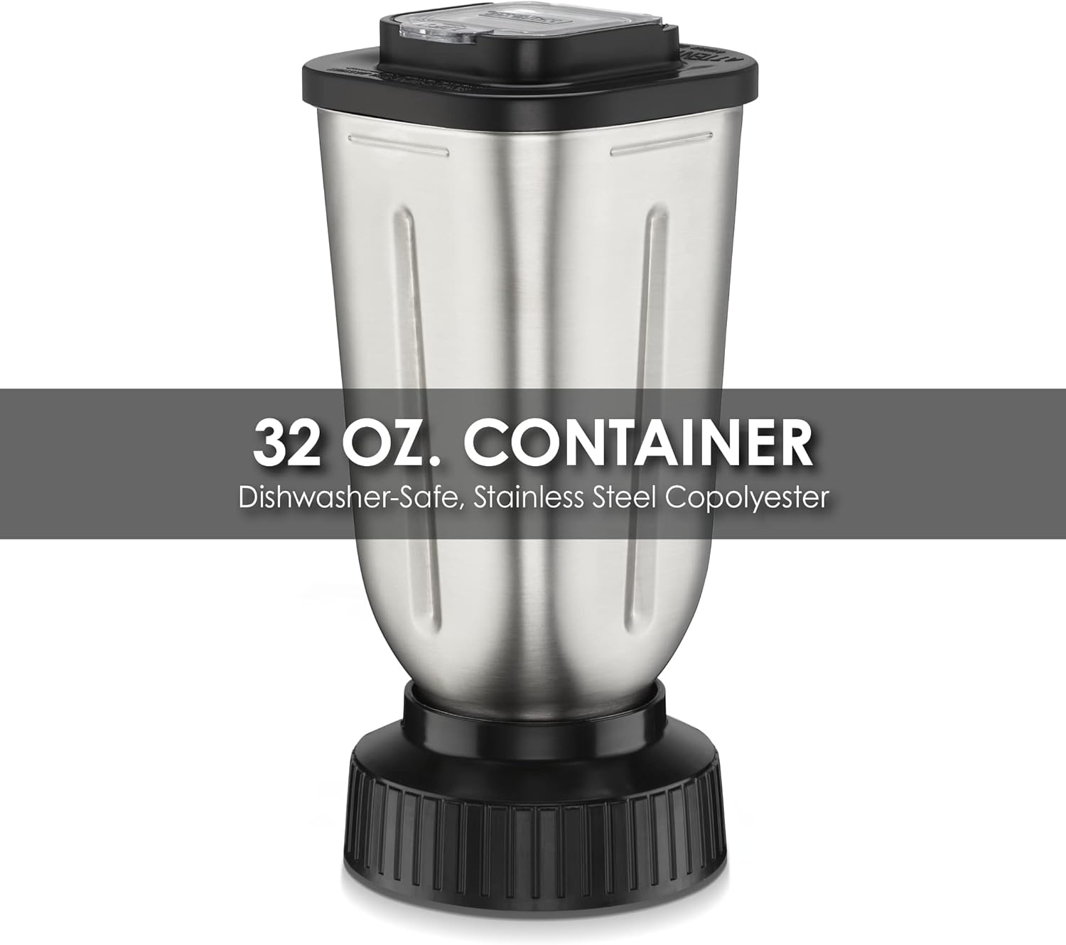 Waring Commercial BB155 Basic bar Countertop Blender, 44 oz, Black