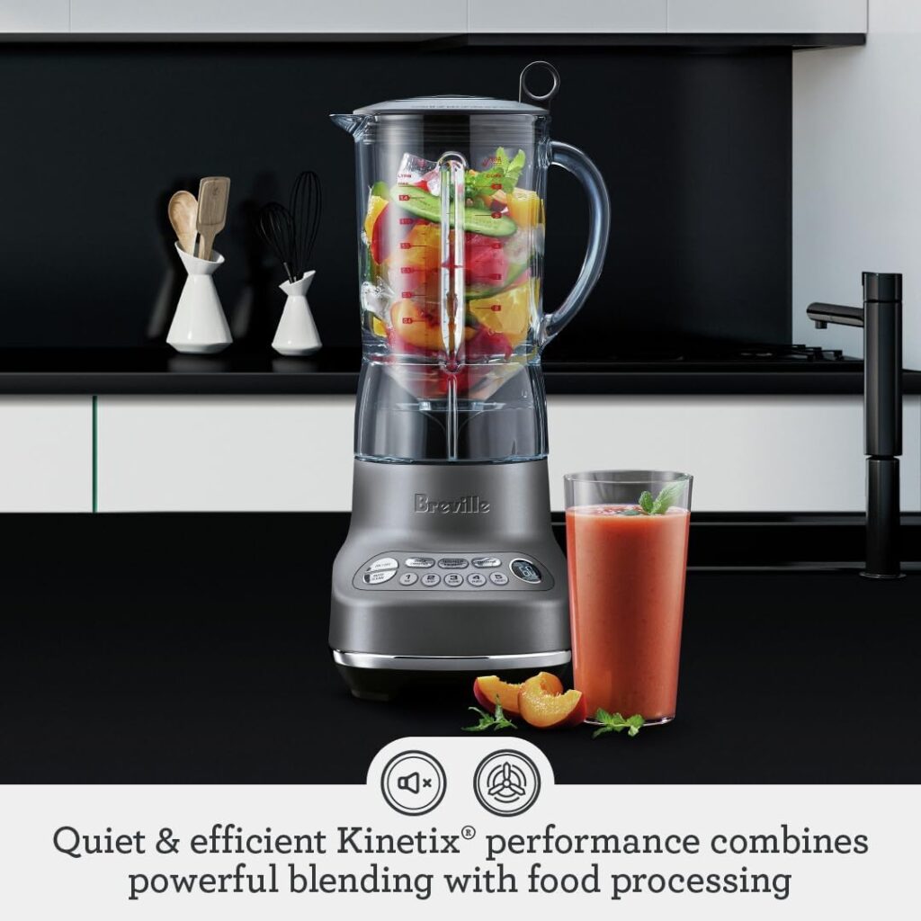 Breville Fresh and Furious Blender, Silver, BBL620SIL, 17.2 x 8.05 x 6.9