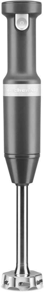 KitchenAid Cordless Variable Speed Hand Blender - KHBBV53, Matte Charcoal Grey