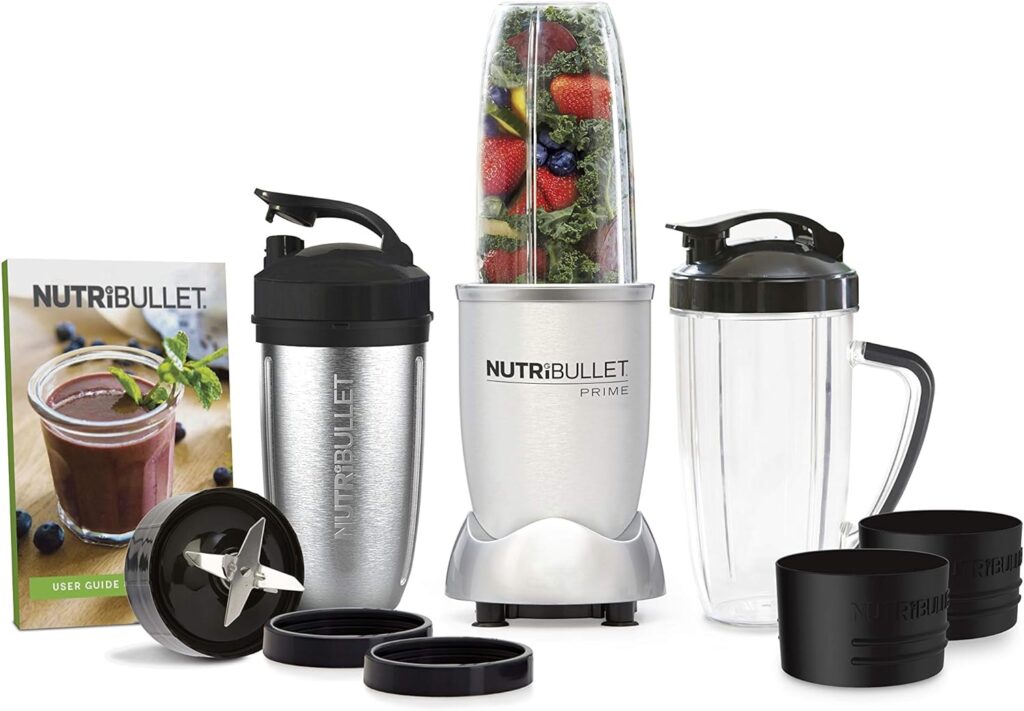 NutriBullet 1000 Watt PRIME Edition, 12-Piece High-Speed Blender/Mixer System, Includes Stainless Steel Insulated Cup, and Recipe Book