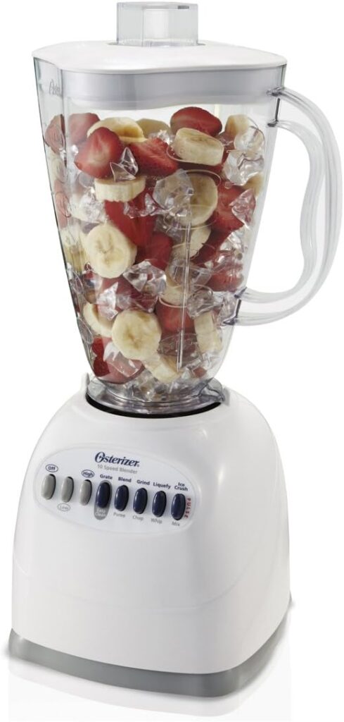 OSTER 6640 ampndash NP1 10-Speed Blender with Plastic Jar, 48 Ounce, White