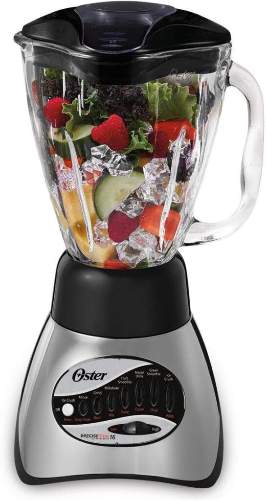 Oster 6812-001 Core 16-Speed Blender with Glass Jar, Black