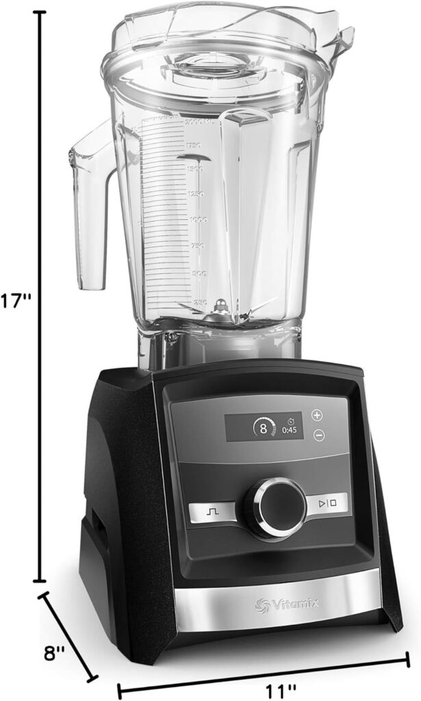 Vitamix A3300 Ascent Series Smart Blender, Professional-Grade, 64 oz. Low-Profile Container, Black