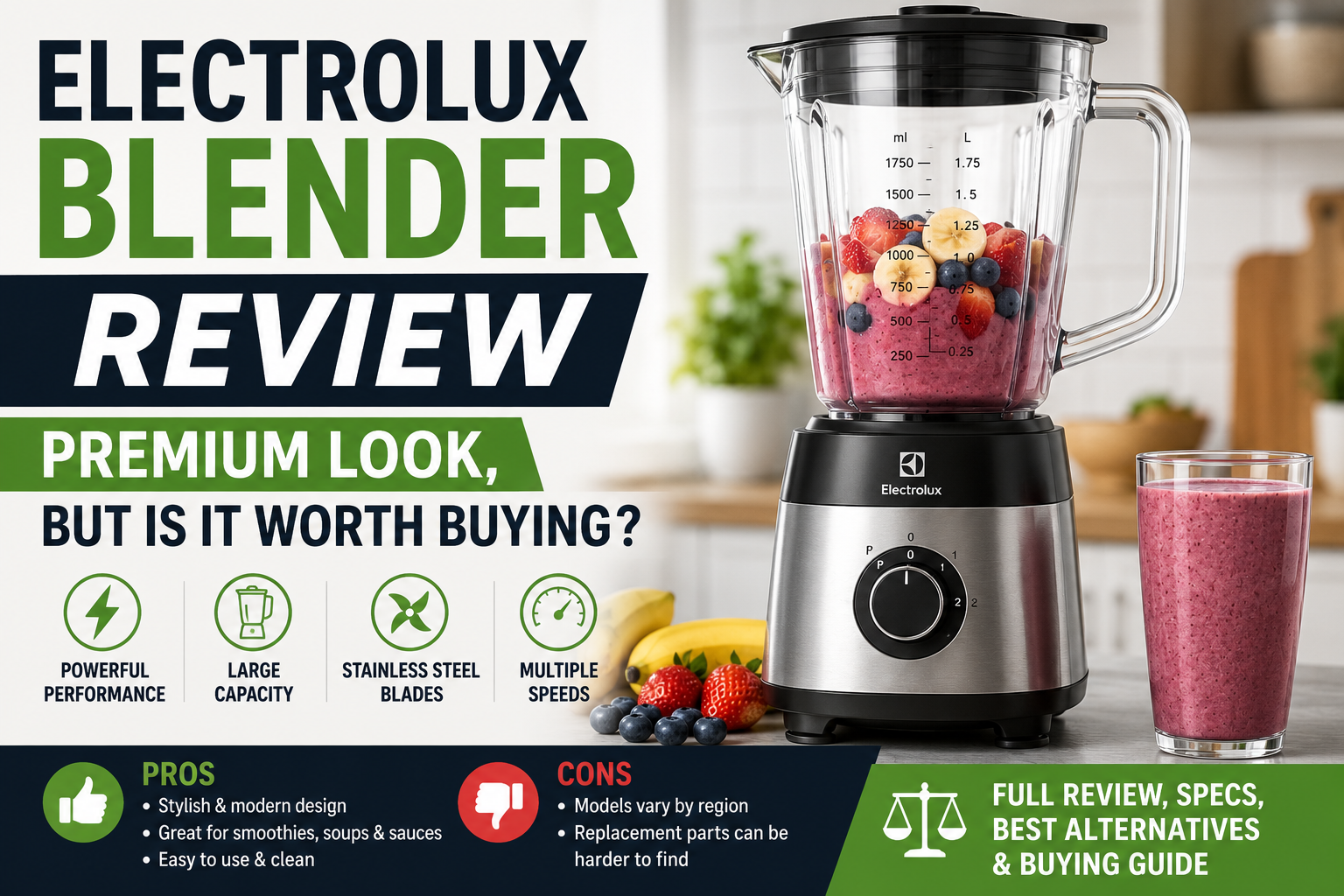 Electrolux Blender Review: Premium Look, But Is It Worth It?